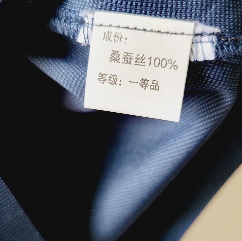 NWT Youngor Chinese fancy brand color blue bottom‎ down men's shirt size M